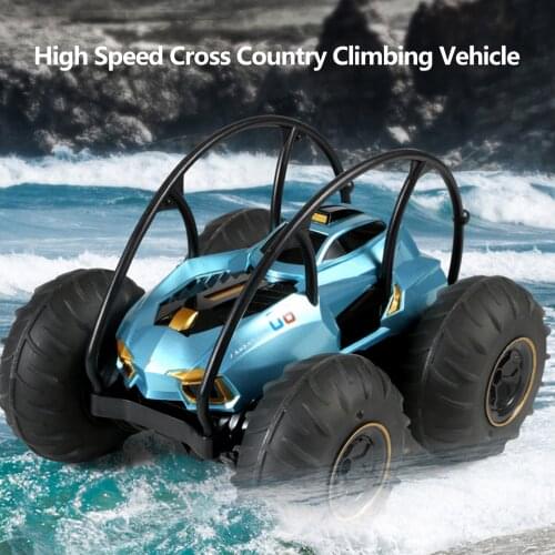 Amphibious RC Stunt Car 2.4GHz Amphibious 360° Tumbling Stunt Vehicle Kid Waterproof Stunt RC Car Long-distance RC Toy Vehicle