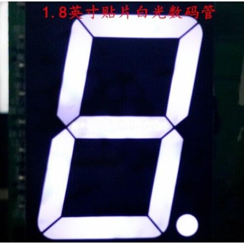 Free Ship 50pc Common anode SMD 1.8inch digital tube 1 bit digital tube display white digital led tube Factory direct