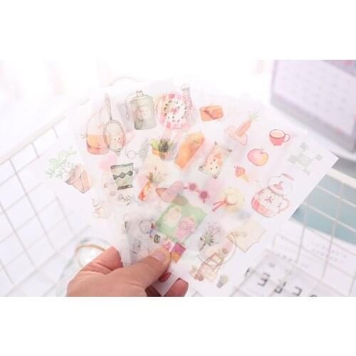 6pcs Slow life paper sticker Organizer Calendar Diary Book Planner Scrapbook Decoration Diary Sticker papeleria