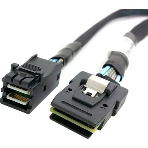 Cablecc mini sas High Density HD SFF-8643 to Internal Mini SAS SFF-8087 data Cable 50cm