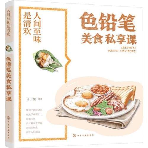 Color Pencil Gourmet Painting Private Lesson Food Painting Colored Pencils Art Drawing Tutorial book for Beginner
