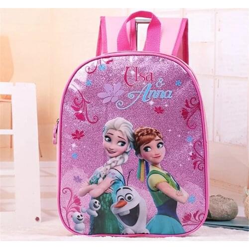 Disney cartoon princess children backpack kindergarten bag Frozen Elsa girl boy car gift bag for school student storage book