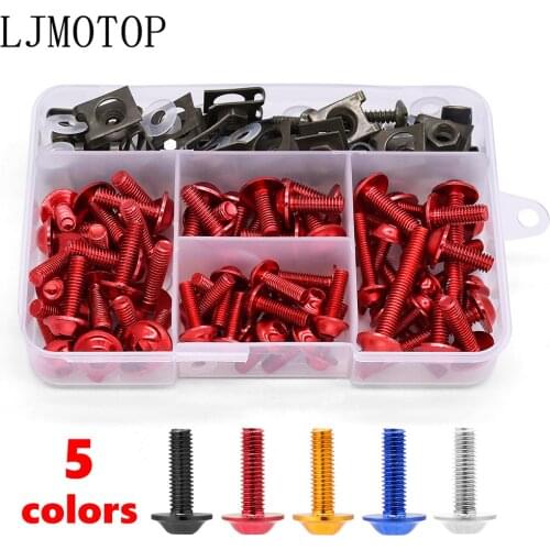 For Kawasaki ZX 6 12 R Z 650 900 800 NINJA 250 300 R Z250 175pcs Motorcycle Fairing Body Bolts Kit Fastener Clips Screw Nuts M6