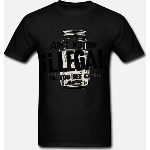 Moonshiners Ain't Nothing Illegal T-shirt in a Jar