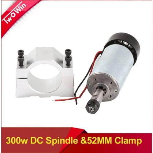 300w Spindle Kit 0.3kw Spindle DC 12-48 CNC 300W Spindle Motor Mount Bracket 24V 36V for PCB Engraving