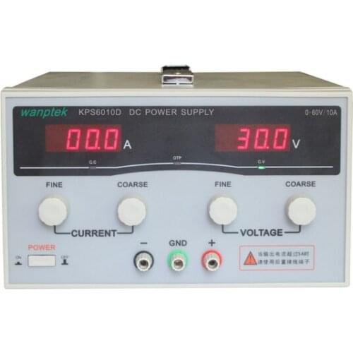 KPS6010D High precision High Power Adjustable LED Dual Display Switching DC power supply 220V EU 60V/10A