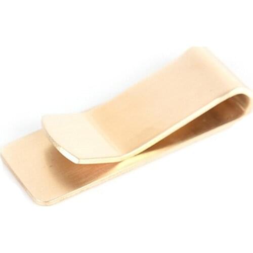Fashion brass Money Clip Simple Dollar Cash ID Card Clamp