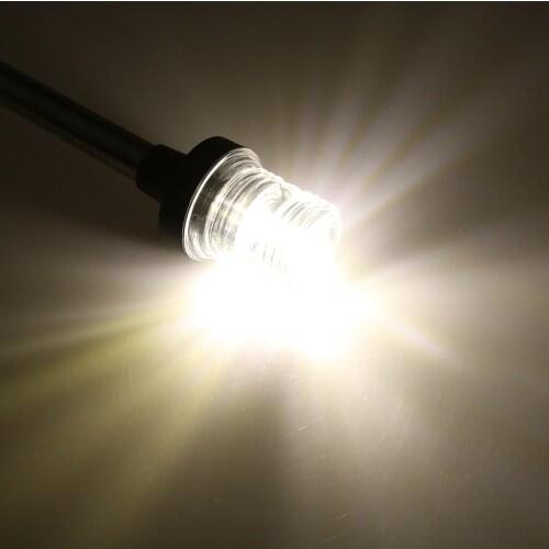 Marine Boat All-Round Anchor 360 Degree LED Navigation Light, White 12V, 16inch 400mm
