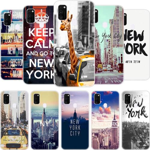 New York City Soft Case for Samsung Galaxy F41 M01 Core M02S M12 M21S M30S M31S M42 M51 M62 A6 A7 A8 Plus 2018 Silicone Cover