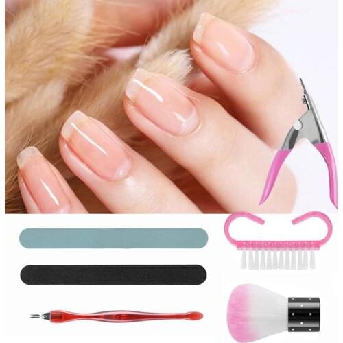 Nail Tips Set Acrylic False Nail Tips Practice Nail Capsules Artificial Nails Soft Gel Full Cover Nail ABS Tips Manicure Tools