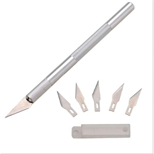 Non-slip Cutter Blades Engraving Craft Knives Metal Scalpel Knife Blades Repair Hand Tools For Mobile Phone Laptop PCB