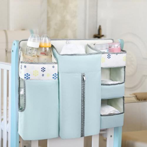 Baby Bed Organizer Hanging Bags For Newborn Crib Diaper Storage Bags Baby Care Organizer Infant Bedding Nursing Bags