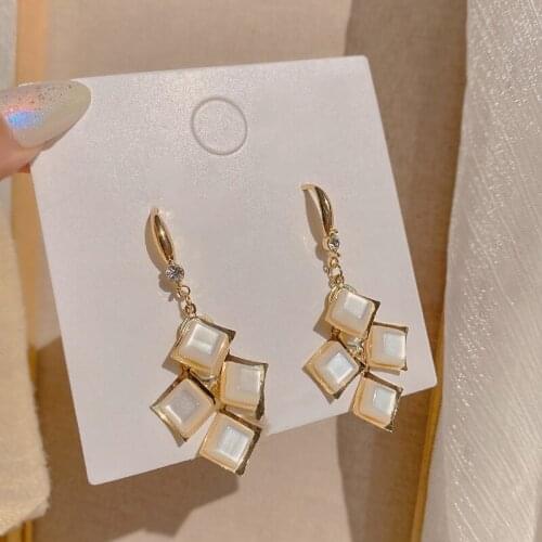 PERMIH Big Geometric Statement Gold Drop Earrings Fashion Vintage Earrings For Women 2021 Trend Earrings Jewelry Accessories