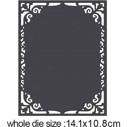 Craft Die Cutting Template frame background Metal Cutting Dies Stencils Embossing Card Scrapbooking Album Decoration