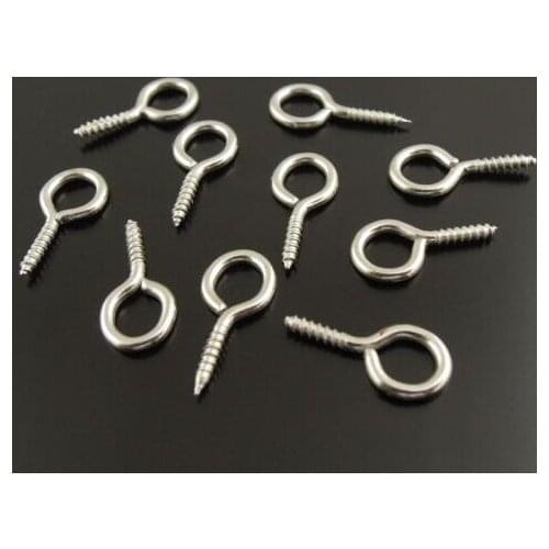 800 pcs silver Screw-On Eye Bolts Jewelry Findings