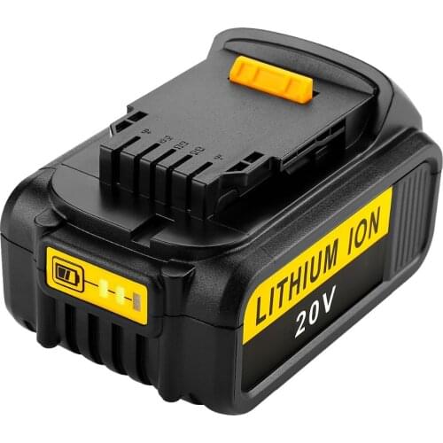 High Capacity 6000mAh 20V For Dewalt Replacement Battery for DCB200 DCB181 DCB182 DCB204-2 Li-ion