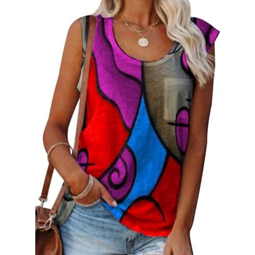 Tank Tops T-shirt For Women Summer O-neck Off Shoulder Color Patchwork Female Streetwear Casual Plus Size T Shirt