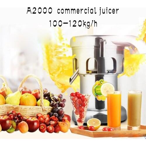 Commercial juicer,commercial juice extractor,stainless steel fruit press, juice squeezer A2000 2800r/min 220v 550w 1pc