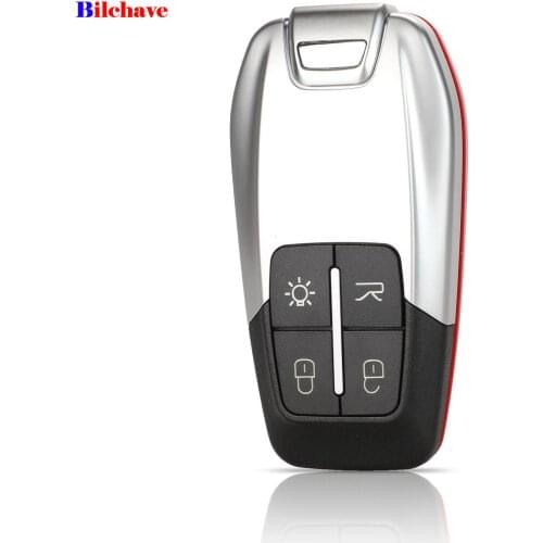 Bilchave 4 Buttons Smart Remote Car Key Shell FOB Case Cover For Ferrari 458 588 488 GTB With Uncut Blank Blade Replacement
