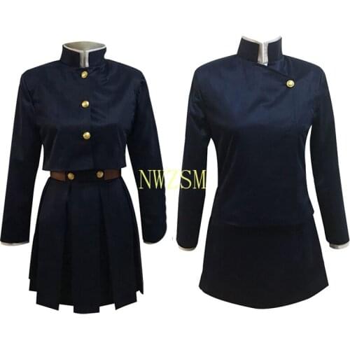 Jujutsu Kaisen Nobara Kugisaki Cosplay Adult School Uniform Dress Suit Halloween Christmas Costume for Women Girl