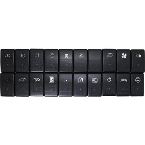 1PC power supply LED DRL fan Electronic dog After Fog Light Steering Sheel Switch Button for Great Wall Wingle 5 17-20