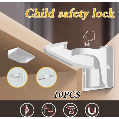 10 PCS Invisible Child Safety Locks No Drilling or Tools Cabinet Locks Child Safety Latches For Bedroom Kitchen замок на дверь