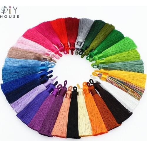 5-20Pcs Coil Bind Thread Tassel Fringe Pendant DIY Crafts Rayon Tassels Trim Garments Curtains Decor Earrings Jewelry Components