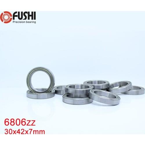 6806ZZ Bearing ABEC-1 (10PCS) 30x42x7 mm Thin Section 6806 ZZ Ball Bearings 61806 Z 6806Z