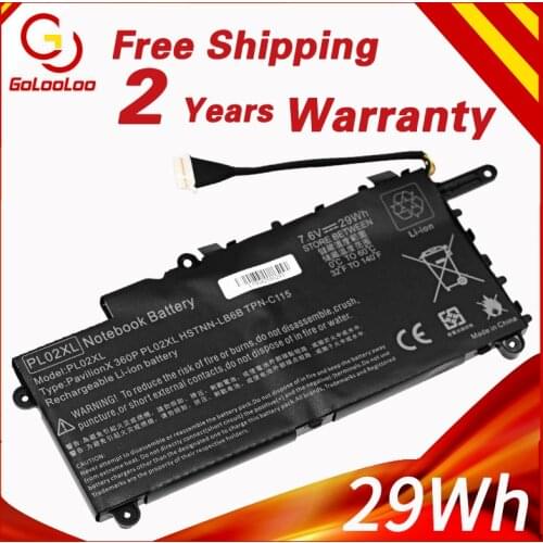 Golooloo PL02XL Battery for HP Pavilion 11 X360 11-n010dx 11-n000snx 11-N014TU 11-N030TU 751681-421 HSTNN-LB6B HSTNN-DB6B