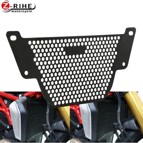 Motorcycle Accessories Oil Cooler Radiator Grille Guard Cover For Ducati Monster 1200 2017-2020 13-16 1200S 2014-20 1200R 16-19