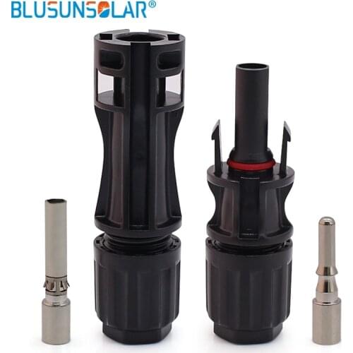 BLUSUNSOLAR 10 Pairs high quality TUV approved 1500V 30A Solar Connector for 4mm / 6mm Solar cable UV Resistant