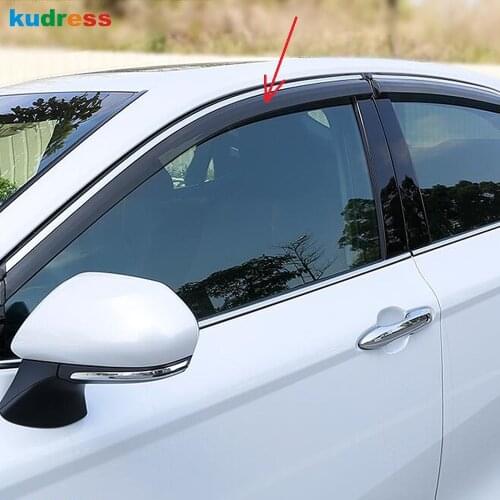 For toyota camry 2018 2019 2020 Car Window Visor Door Rain Sun Shield Side awning shelters Cover Trim Auto Accessories