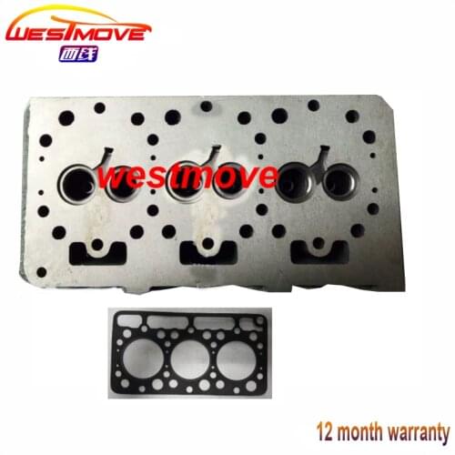Engine cylinder head for KUBOTA D750 with gasket