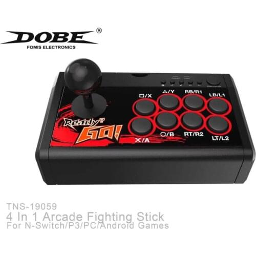 USB Rocker Game Controller Arcade Joystick Gamepad Fighting Stick For Swtich/PS3/PC/Android 4 In 1 Arcade Fighting Stick