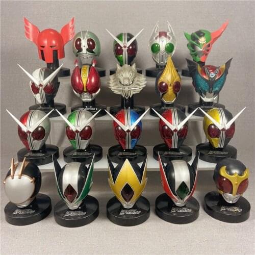 Bandai Gacha Toys 1/6 Kamen Rider Masucole Head Box Egg W Electric King Masked World Action Figure Toys Out of Print Ornaments