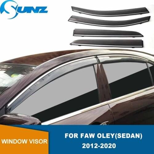 Window Visor For Faw Oley Sedan 2012 2013 2014 2015 2016 2017 2018 2019 2020 Weathershields Sun Rain Guard Car Door Visor SUNZ