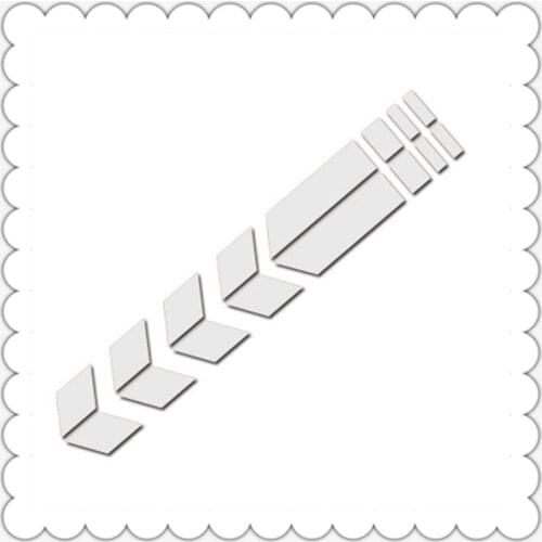 Motorcycle Waterproof Safety Warning Arrow Tape sticker for KTM REPLICA 450SMR 500EXC XC-W 450EXC-R 450RALLY