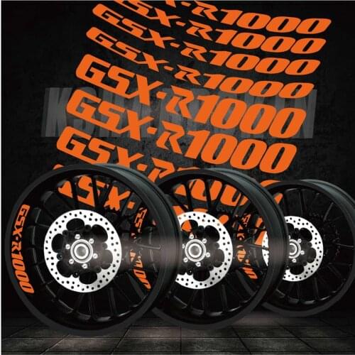 Motorcycle sticker wheel label letter reflective wheel creative decorative decal for SUZUKI GSX-R1000 gsxr 1000 gsxr1000 sticker