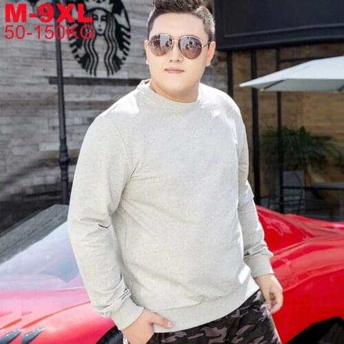 Men Tshirts Cotton Big Size Tee Shirt 7xl 6xl 5xl Man Tshirt Plus Size 9xl 8xl Long Sleeve T Shirt Mens Long-sleeve T-shirt