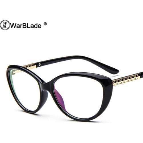 WarBLade Brand Women Optical Glasses Spectacle Frame Cat Eye Eyeglasses Anti-fatigue Computer Reading Glasses Eyewear Goggles