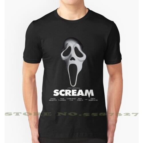 Scream Cool Design Trendy T-Shirt Tee Scream Drew Barrymore Wes Craven Horror Thriller Movie