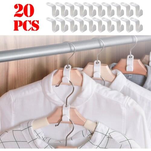 Wardrobe Space-saving Multi-function Hanger Hook Coat Hook Plastic Closet Stack Hanger Rack Bedroom Storage Organizer