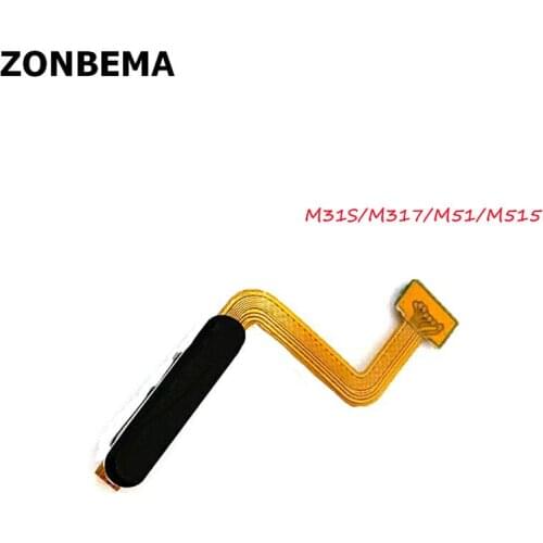 For Samsung Galaxy M51 M515 M31S M317 Fingerprint Sensor Touch ID Power Switch ON OFF Home Button Side Key Flex Cable