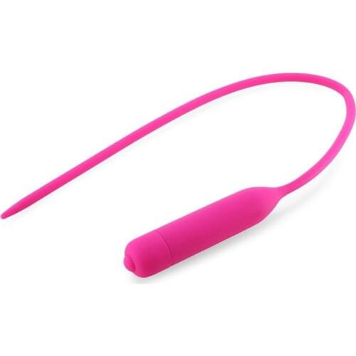 Silicone 10 Frequency Urethral Vibrator Dilator Penis Plug