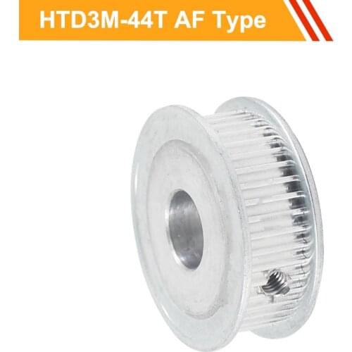 3M 44T Timing Pulley HTD3M Type Tooth Belt Pulley 11mm/16mm Belt Width 8/10/12/14/15/16/17mm Bore Aluminium Pulley Wheel