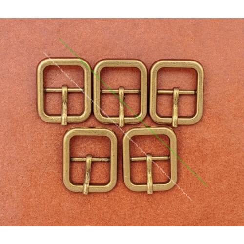 20X Inner 12mm Antique Brass Rectangle Center Bar Bag Shoes Belt Leathercraft Bracelet Belt Watch Band Pin Clip Clasp Buckle