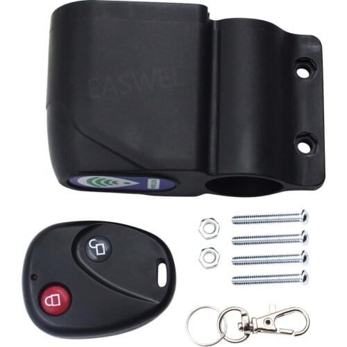 Wireless Alarm Lock Bicycle Bike Security System With Remote Control Anti-Theft