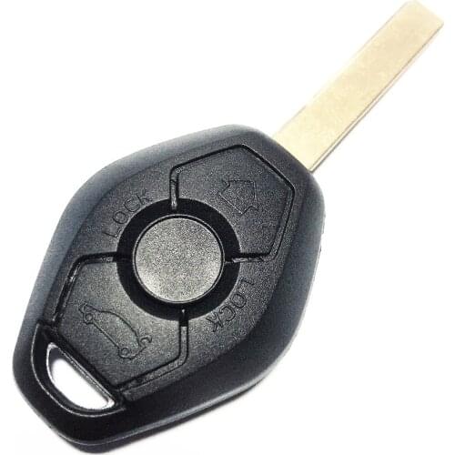 Key Remote Fob Case Replacement Car Blank Key Cover Fob For BMW 1 3 5 6 7 Series X3 X5 Z3 Z4 3 Button Key Shell Blade HU92