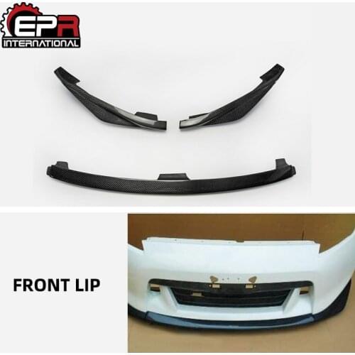 For Nissan 370Z Z34 (2009-2012) Carbon Fiber Zenki Early Model JDM Front Lip (Pre-facelift) Body Kit Tuning Part For 370Z Racing