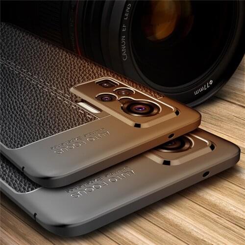 For vivo X50 Pro Case Cover vivo X30 X50 Lite Pro Plus Luxury Leather Soft Silicon Phone Bumper Back Cover Case For vivo X50 Pro